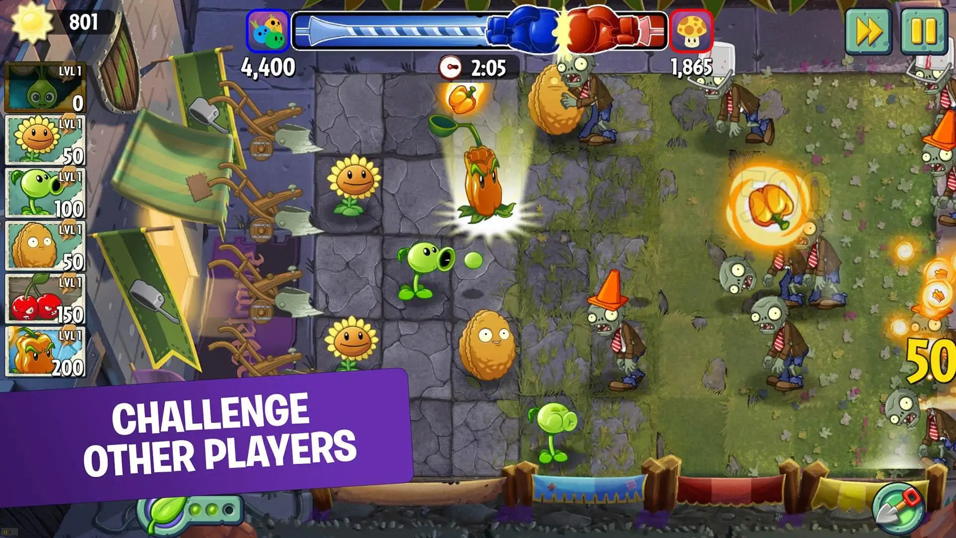 Plants vs Zombies 2 mod apk